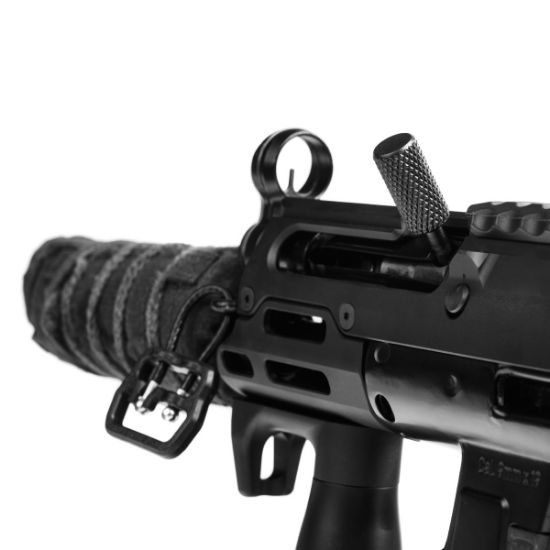 UTG PRO MP5 MP5K EXTENDED COCKING HANDLE, HK SP5 SP5K, HK94, SP89, Century AP-5, Mac-5, Made in the USA, 4717385557871, HKK-CHMP5E, RTG Parts