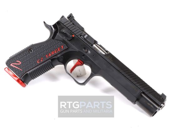 CZ, Shadow 2, Target Limited, TALO, Single Action, 9MM, 6" Barrel, Nitride Finish, Black, G10 Grips, Manual Safety, LPA Adjustable Sights, Two 17rd Mags, Flat Trigger With Adjustable LOP, Adjustable Trigger Weight, Threaded Holes In Dust Cover For Addition of Weights, Extended Beavertail, Hand Fitted, 806703912479, FFL-CZ-91247, RTG Parts