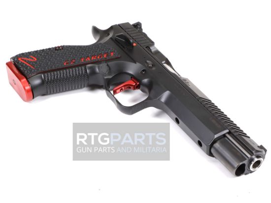 CZ, Shadow 2, Target Limited, TALO, Single Action, 9MM, 6" Barrel, Nitride Finish, Black, G10 Grips, Manual Safety, LPA Adjustable Sights, Two 17rd Mags, Flat Trigger With Adjustable LOP, Adjustable Trigger Weight, Threaded Holes In Dust Cover For Addition of Weights, Extended Beavertail, Hand Fitted, 806703912479, FFL-CZ-91247, RTG Parts