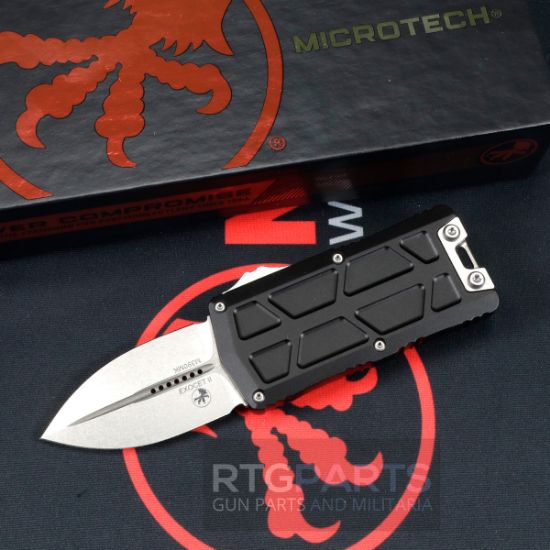 Picture of MICROTECH EXOCET II D/E OTF AUTO KNIFE, BLACK, 2.34" DAGGER, 1157-10