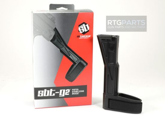 SB Tactical SBT-G2 Folding Pistol Stabilizing Brace for B&T APC HK UMP and LWRC SMG45, LWRCi, Black, 699618783544, SB-SBT2-01, RTG Parts