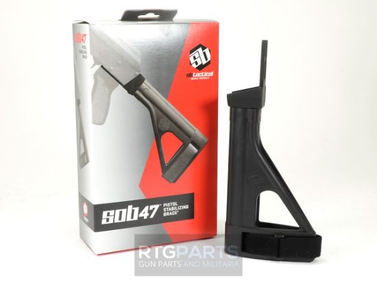AK Pistol Brace, SOB47 Black, SB Tactical, AK47, AKM, AK74, 699618782134, SOB47-01-SB, SB-SOB47-01, RTG Parts