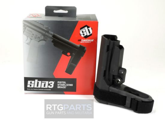 SBA3 Black Pistol Stabilizing Brace, SB Tactical, UPC 699618783414, SB-SBA3X-01, RTG Parts