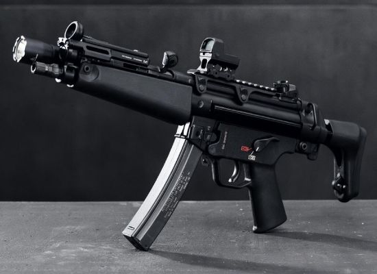 UTG PRO, MP5, M-LOK Light Mount, Made in the USA, HK SP5, HK94, Century AP-5, Mac-5, Made in the USA, 4717385557680, HKK-MTU058SSM, RTG Parts