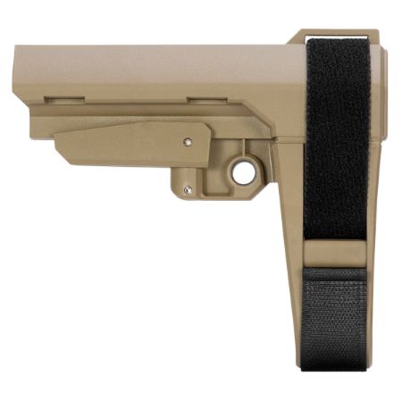 SBA3 FDE Pistol Stabilizing Brace, SB Tactical, Flat Dark Earth, UPC 699618783421, SB-SBA3X-02, RTG Parts