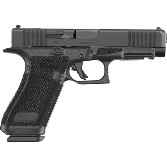 GLOCK, 17 Gen 6, Semi-automatic, Striker Fired, Polymer Frame Pistol, Compact, 9MM, 4.49" Barrel, DLC Finish, Fixed Sights, Optics Ready System, 17 Rounds, 3 Magazines, 764503068232, FFL-GLOCK-P61750203, RTG Parts