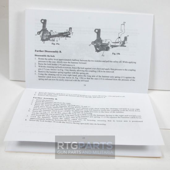 Broom Handle Mauser Manual, Caliber 7.63mm, Model 1930, LIB-BROOM-HANDLE, RTG Parts