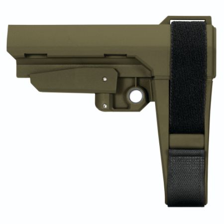 SBA3 ODG Pistol Stabilizing Brace, SB Tactical, OD Green, UPC 699618783445, SB-SBA3X-04, RTG Parts