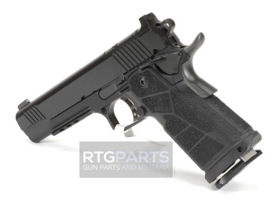 Kimber, DS Warrior, Semi-automatic, 1911, Metal Frame Pistol, Full Size, .38 Super, 5" Bushing Barrel with Deep Crown, Black, Carbon Fiber Grips, Tritium Front Sight, Optics Ready, Includes C&H RMR Optic Mount, Ambidextrous Thumb Safety, (1)-17 Round and (1)-20 Round Magazine, 669278363028, FFL-KIMBER-3600302, RTG Parts