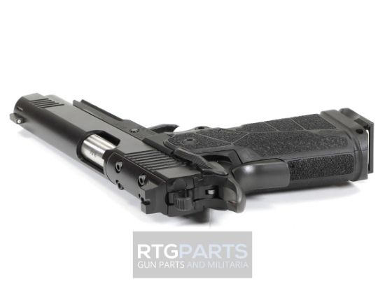 Kimber, DS Warrior, Semi-automatic, 1911, Metal Frame Pistol, Full Size, .38 Super, 5" Bushing Barrel with Deep Crown, Black, Carbon Fiber Grips, Tritium Front Sight, Optics Ready, Includes C&H RMR Optic Mount, Ambidextrous Thumb Safety, (1)-17 Round and (1)-20 Round Magazine, 669278363028, FFL-KIMBER-3600302, RTG Parts
