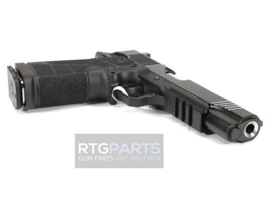Kimber, DS Warrior, Semi-automatic, 1911, Metal Frame Pistol, Full Size, .38 Super, 5" Bushing Barrel with Deep Crown, Black, Carbon Fiber Grips, Tritium Front Sight, Optics Ready, Includes C&H RMR Optic Mount, Ambidextrous Thumb Safety, (1)-17 Round and (1)-20 Round Magazine, 669278363028, FFL-KIMBER-3600302, RTG Parts
