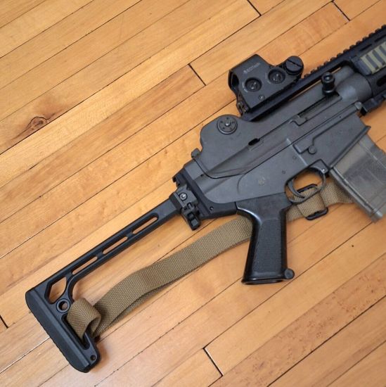 Daewoo DR200 Stock Adapter Type 3, allows the use ofM1913 Picatinny stocks or braces, DR-200 StormWerkz, SW-SA-DWDR-03, RTG Parts