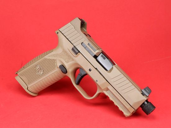 FN America, FN 509 Tactical, FDE, Full Size, 9MM, 4.5" Barrel, Polymer Frame, Flat Dark Earth, 1-24Rd Magazines and 1-17Rd Magazine, Non-Manual Safety, Suppressor Height Night Sights, Low Profile Optics Mounting System, Threaded Barrel,  Ambi Slide Stop Lever, Ambi Mag Release, FN Soft Case, 845737009137, FFL-FN-66-100373, RTG Parts