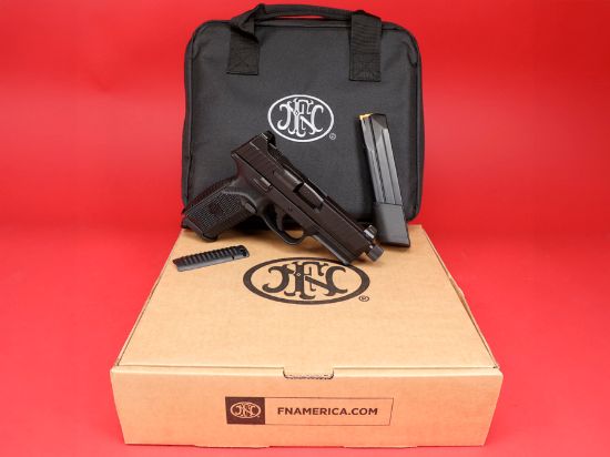 FN America, FN 509 Tactical, Black, Full Size, 9MM, 4.5" Barrel, Polymer Frame, 1-24Rd Magazines and 1-17Rd Magazine, Non-Manual Safety, Suppressor Height Night Sights, Low Profile Optics Mounting System, Threaded Barrel,  Ambi Slide Stop Lever, Ambi Mag Release, FN Soft Case, 845737010119, FFL-FN-66-100375, RTG Parts