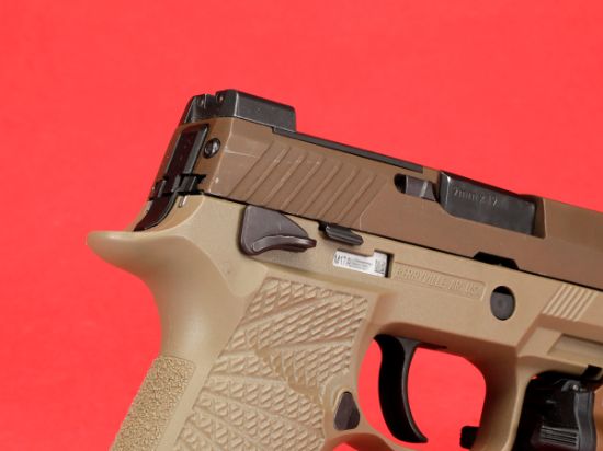 Picture of USED SIG P320F M17 PISTOL PACKAGE W/ LIGHT, HOLSTER, WILSON GRIP MODULE