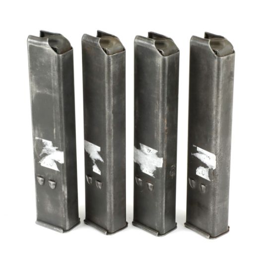 Picture of 4-PACK IMI UZI SMG 25RD 9MM MAGAZINES, G-VG