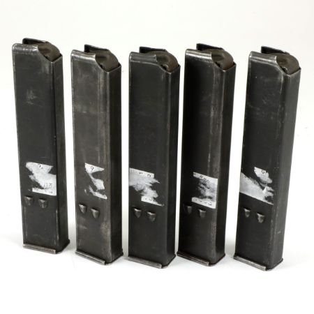 Picture of 5-PACK IMI UZI SMG 25RD 9MM MAGAZINES, G-VG