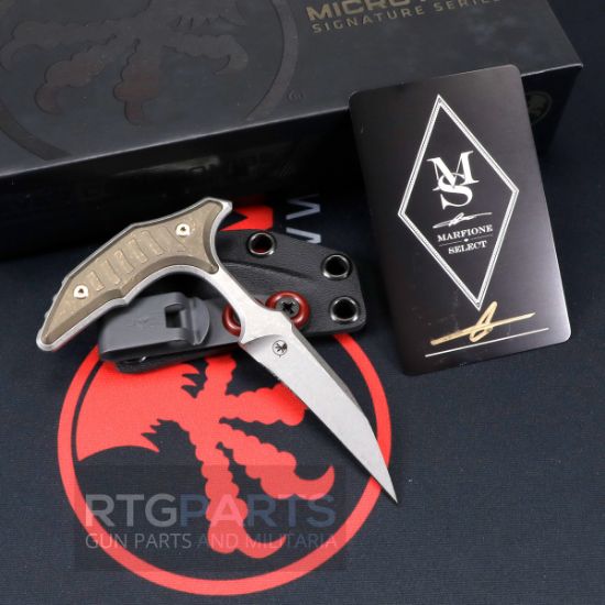 Picture of MICROTECH BEE PUSH DAGGER 2.5" APOCALYPTIC, ANTIQUE BRONZE HANDLES, 218-10APMS2