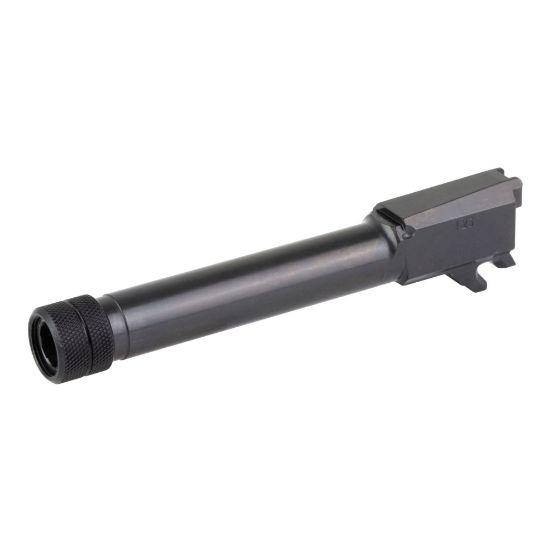 Sig Sauer, Barrel, 9MM, 4.3" Threaded Barrel, 1/2X28 Thread Pitch, Fits Sig P365XL/XMacro (Non Comp), Nitride Finish, Black, Loaded Chamber Indicator, 798681738373, SIG-8902058, RTG Parts