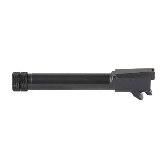 Sig Sauer, Barrel, 9MM, 4.3" Threaded Barrel, 1/2X28 Thread Pitch, Fits Sig P365XL/XMacro (Non Comp), Nitride Finish, Black, Loaded Chamber Indicator, 798681738373, SIG-8902058, RTG Parts