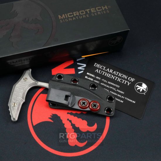 Picture of MICROTECH BEE PUSH DAGGER 2.5" APOCALYPTIC FULL SERRATE, 218-12APMS1