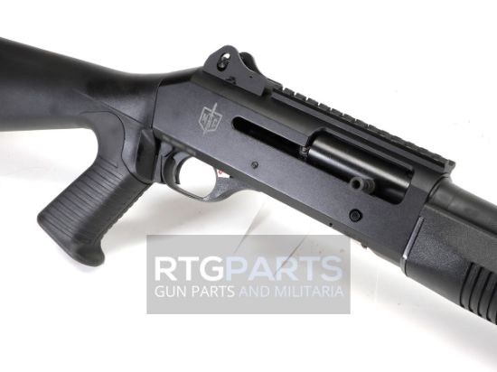 MAC 1014 Pistol Grip, Semi-automatic Shotgun, 12 Gauge, 3" Chamber, 18.5" Barrel, Polymer Pistol Grip and Forearm, Anodized Finish, Black, Ghost Ring Rear and Blade Front Sights, 5 Rounds, Includes Benelli/Mobil Pattern Choke Tubes 1/3/5, Military Arms Corporation, 723551440254, FFL-MAC-21000120, RTG Parts
