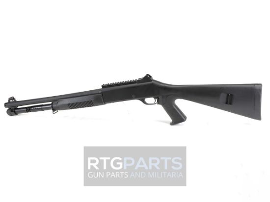 MAC 1014 Pistol Grip, Semi-automatic Shotgun, 12 Gauge, 3" Chamber, 18.5" Barrel, Polymer Pistol Grip and Forearm, Anodized Finish, Black, Ghost Ring Rear and Blade Front Sights, 5 Rounds, Includes Benelli/Mobil Pattern Choke Tubes 1/3/5, Military Arms Corporation, 723551440254, FFL-MAC-21000120, RTG Parts