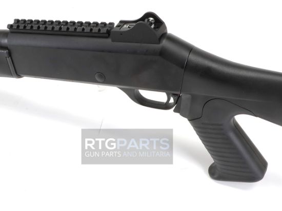 MAC 1014 Pistol Grip, Semi-automatic Shotgun, 12 Gauge, 3" Chamber, 18.5" Barrel, Polymer Pistol Grip and Forearm, Anodized Finish, Black, Ghost Ring Rear and Blade Front Sights, 5 Rounds, Includes Benelli/Mobil Pattern Choke Tubes 1/3/5, Military Arms Corporation, 723551440254, FFL-MAC-21000120, RTG Parts