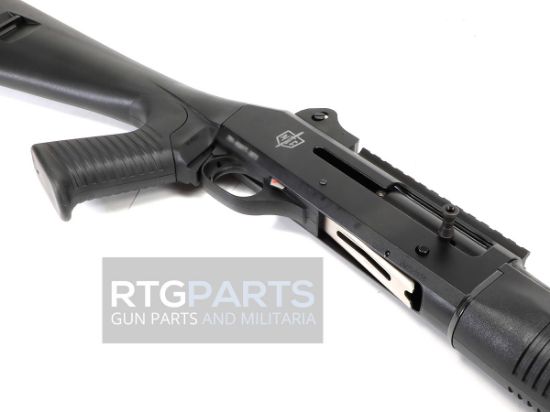 MAC 1014 Pistol Grip, Semi-automatic Shotgun, 12 Gauge, 3" Chamber, 18.5" Barrel, Polymer Pistol Grip and Forearm, Anodized Finish, Black, Ghost Ring Rear and Blade Front Sights, 5 Rounds, Includes Benelli/Mobil Pattern Choke Tubes 1/3/5, Military Arms Corporation, 723551440254, FFL-MAC-21000120, RTG Parts