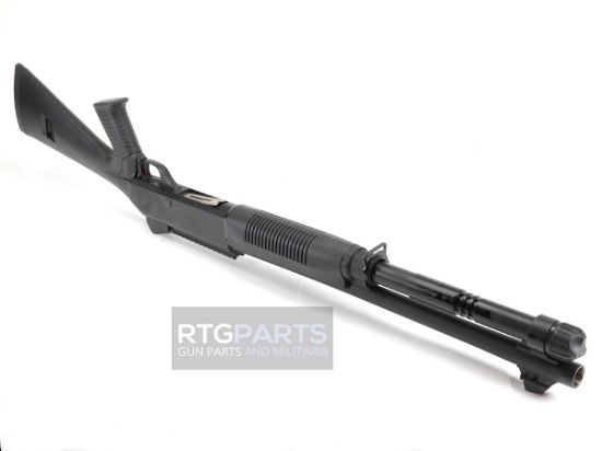 MAC 1014 Pistol Grip, Semi-automatic Shotgun, 12 Gauge, 3" Chamber, 18.5" Barrel, Polymer Pistol Grip and Forearm, Anodized Finish, Black, Ghost Ring Rear and Blade Front Sights, 5 Rounds, Includes Benelli/Mobil Pattern Choke Tubes 1/3/5, Military Arms Corporation, 723551440254, FFL-MAC-21000120, RTG Parts