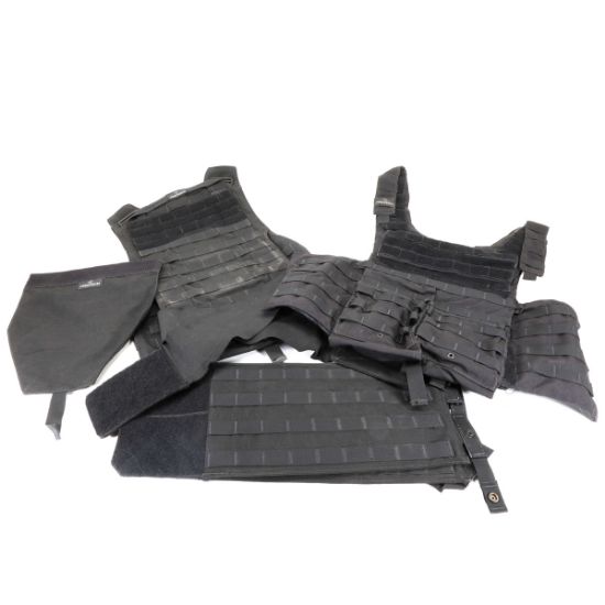 Picture of PROTECH BODY ARMOR, BLACK, SHELL ONLY, L-R, USED GOOD