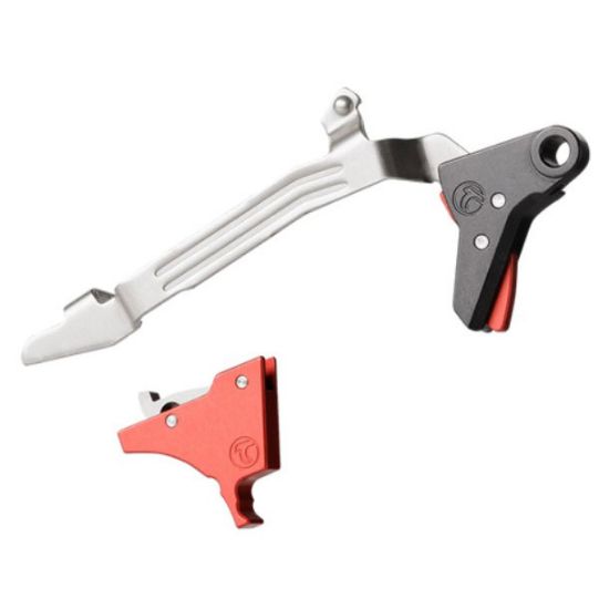 Timney Triggers, Alpha Competition Trigger, Fits Ruger RXM, Black and Red, 081950257744, TT-ALPHARXM-RED, RTG Parts