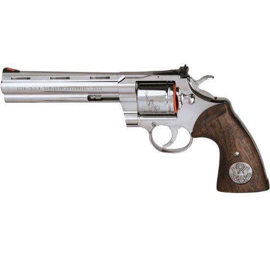 Colt's Manufacturing, Python, Revolver, Double/Single Action, 357 Magnum, 6 Rounds, 6" Vent Rib Barrel, 250th Anniversary Model, Walnut Grips, 000USA250-500USA250 Semiquincentennial, 098289003799,  FFL-COLT-PYTHONSP6WTS250, RTG Parts