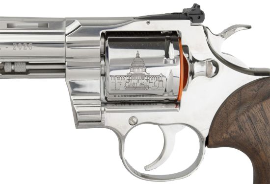 Colt's Manufacturing, Python, Revolver, Double/Single Action, 357 Magnum, 6 Rounds, 6" Vent Rib Barrel, 250th Anniversary Model, Walnut Grips, 000USA250-500USA250 Semiquincentennial, 098289003799,  FFL-COLT-PYTHONSP6WTS250, RTG Parts