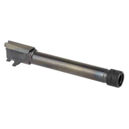 Sig Sauer, Barrel, 9MM, 4.9" Threaded Barrel, 1/2X28 Thread Pitch, Fits Sig P365 Fuse, Nitride Finish, Black, Loaded Chamber Indicator, 798681734634, SIG-8902025, RTG Parts