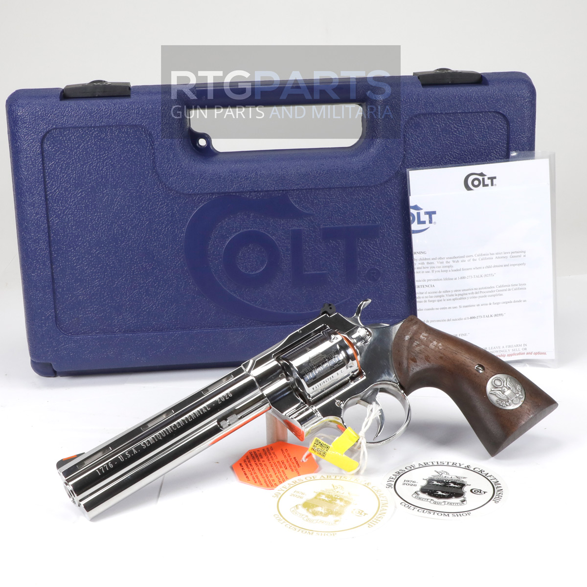 RTG Parts Colt's Manufacturing, Python, Revolver, Double/Single