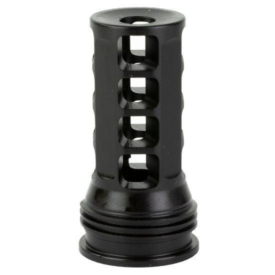 HUXWRX Safety Co., Muzzle Brake-QD, 7.62MM, Black, 1/2X28, Fits HuxWrx/OSS Suppressors, 706433762903, MIS-HUX-1628, RTG PARTS