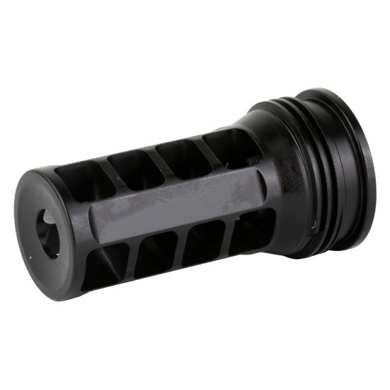 HUXWRX Safety Co., Muzzle Brake-QD, 7.62MM, Black, 1/2X28, Fits HuxWrx/OSS Suppressors, 706433762903, MIS-HUX-1628, RTG PARTS