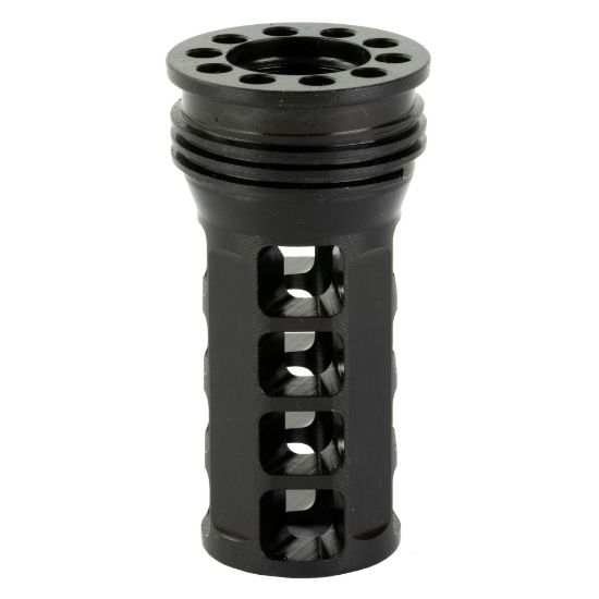 HUXWRX Safety Co., Muzzle Brake-QD, 7.62MM, 5/8X24, Black, Fits HuxWrx/OSS Suppressors, 706433762736, MIS-HUX-1574, RTG PARTS