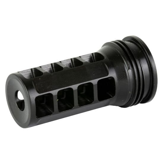 HUXWRX Safety Co., Muzzle Brake-QD, 7.62MM, 5/8X24, Black, Fits HuxWrx/OSS Suppressors, 706433762736, MIS-HUX-1574, RTG PARTS