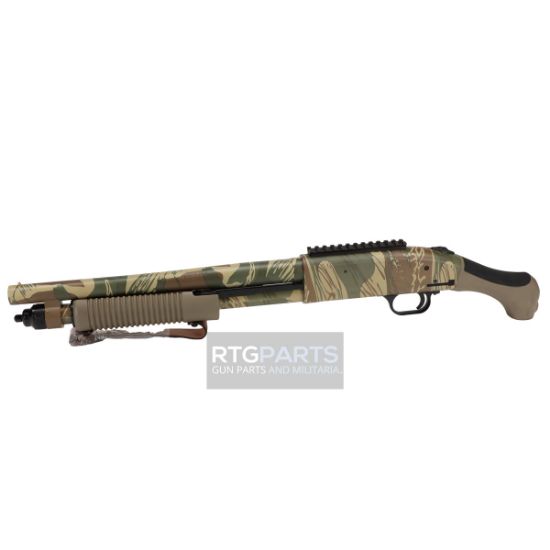 Picture of MOSSBERG 590 BLIKESEM PUMP 12GA 14.375" 5RD RODESIAN BRUSHSTROKE CAMO