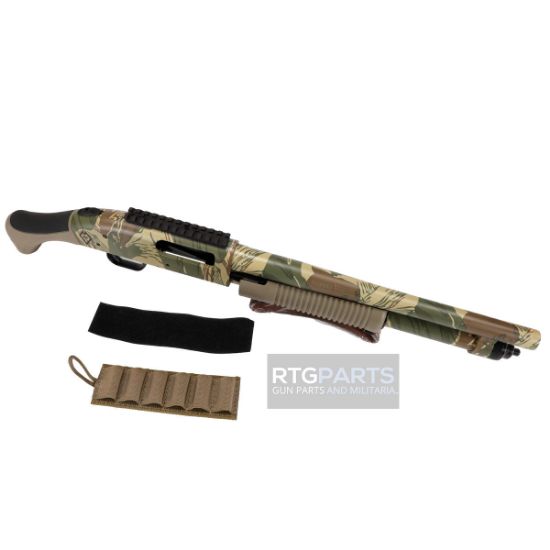 Picture of MOSSBERG 590 BLIKESEM PUMP 12GA 14.375" 5RD RODESIAN BRUSHSTROKE CAMO
