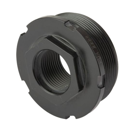HUXWRX Safety Co., HUB Direct Thread Adapter, 5/8X24 Threads, Matte Finish, Black, Compatible with HUB Pattern Suppressors, 706433764013, HUX-2222, RTG PARTS