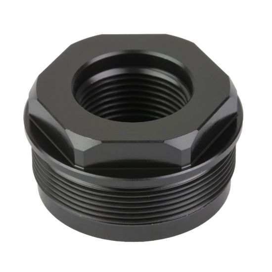 HUXWRX Safety Co., Direct Thread Adapter, 5/8X24 Threads, Fits HUXWRX RAD 9/RAD 45, Matte Finish, Black, 706433763351, HUX-1985, RTG PARTS