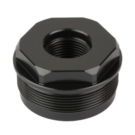 HUXWRX Safety Co., Direct Thread Adapter, 1/2X28 Threads, Fits HUXWRX RAD 9/RAD 45, Matte Finish, Black, 706433763344, HUX-1984, RTG PARTS