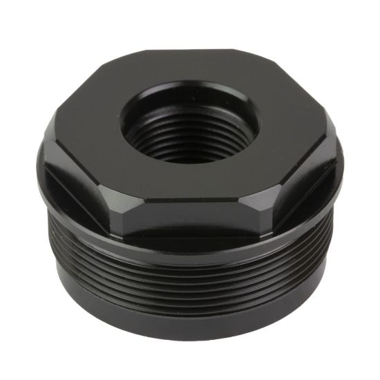 HUXWRX Safety Co., Direct Thread Adapter, 1/2X28 Threads, Fits HUXWRX RAD 9/RAD 45, Matte Finish, Black, 706433763344, HUX-1984, RTG PARTS