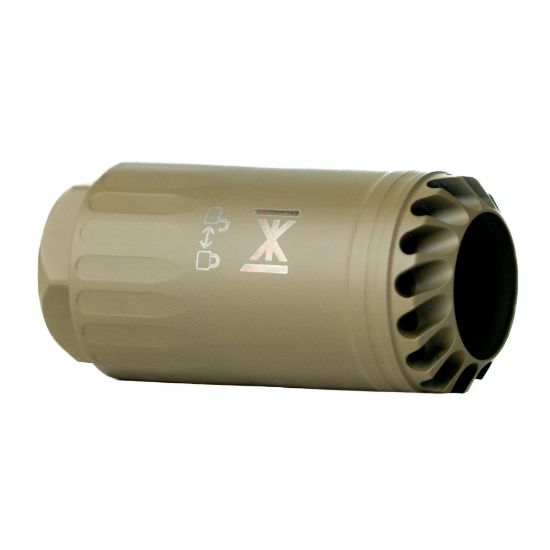 HUXWRX Safety Co., Blasphemy, Blast Diverter, Flat Dark Earth, Fits HuxWrx Muzzle Device, 706433763764, HUX-2653, RTG PARTS