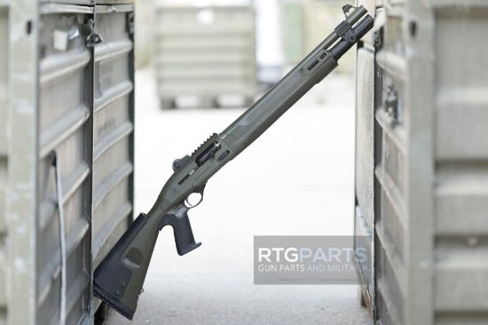 Beretta, 1301 Tactical Mod 2, Semi-automatic Shotgun, 12 Gauge, 3" Chamber, 18.5" Barrel, Optima Bore HP, Anodized Finish, OD Green, Synthetic Stock with Pistol Grip, M-LOK Forend, Improved Cylinder, Ghost Ring Sight, 7 Rounds, FFL-BER-J131M2TP18G, 082442978987, RTG Parts