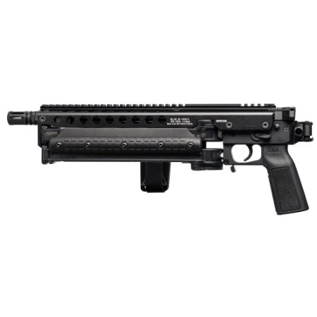 Kel-Tec, KP50 with Brace and Jungle Clip, Semi-automatic Pistol, 5.7X28MM, 9.5" Threaded Barrel, Picatinny Rail Rear Adapter, Ambidextrous Safety, 50 Rounds, 2 Magazines, Ambidextrous, 50rd, 640832012286, FFL-KELTEC-KP50BLKB, RTG Parts