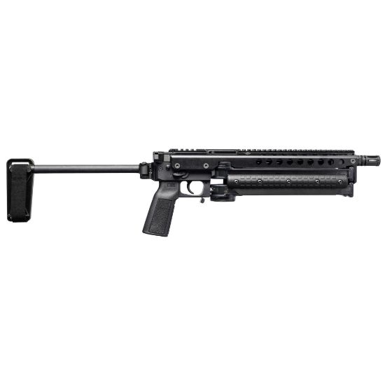 Kel-Tec, KP50 with Brace and Jungle Clip, Semi-automatic Pistol, 5.7X28MM, 9.5" Threaded Barrel, Picatinny Rail Rear Adapter, Ambidextrous Safety, 50 Rounds, 2 Magazines, Ambidextrous, 50rd, 640832012286, FFL-KELTEC-KP50BLKB, RTG Parts